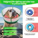 Upgraded Inflatable Dog Cone Collar to Stop Licking — Soft Dog Donut Collar