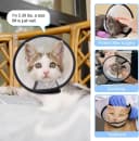 Adjustable Recovery Pet Cone E-Collar for Cats Kittens Rabbits — Plastic Elizabeth Protective Collar Wound
