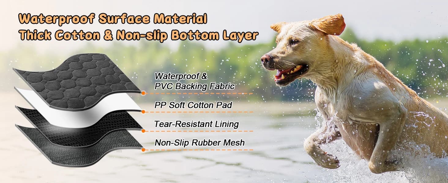 Dog Car Seat Cover for Back Seat — Waterproof Dog Hammock for Car — product details