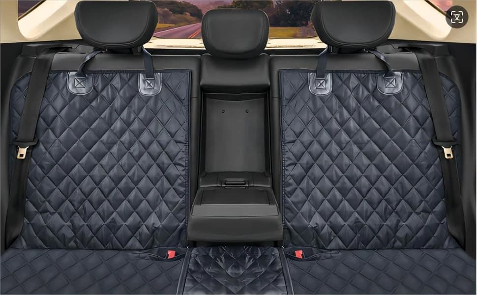 Dog Car Seat Cover for Back Seat Cover — Say goodbye to those days when dog fur fluttered