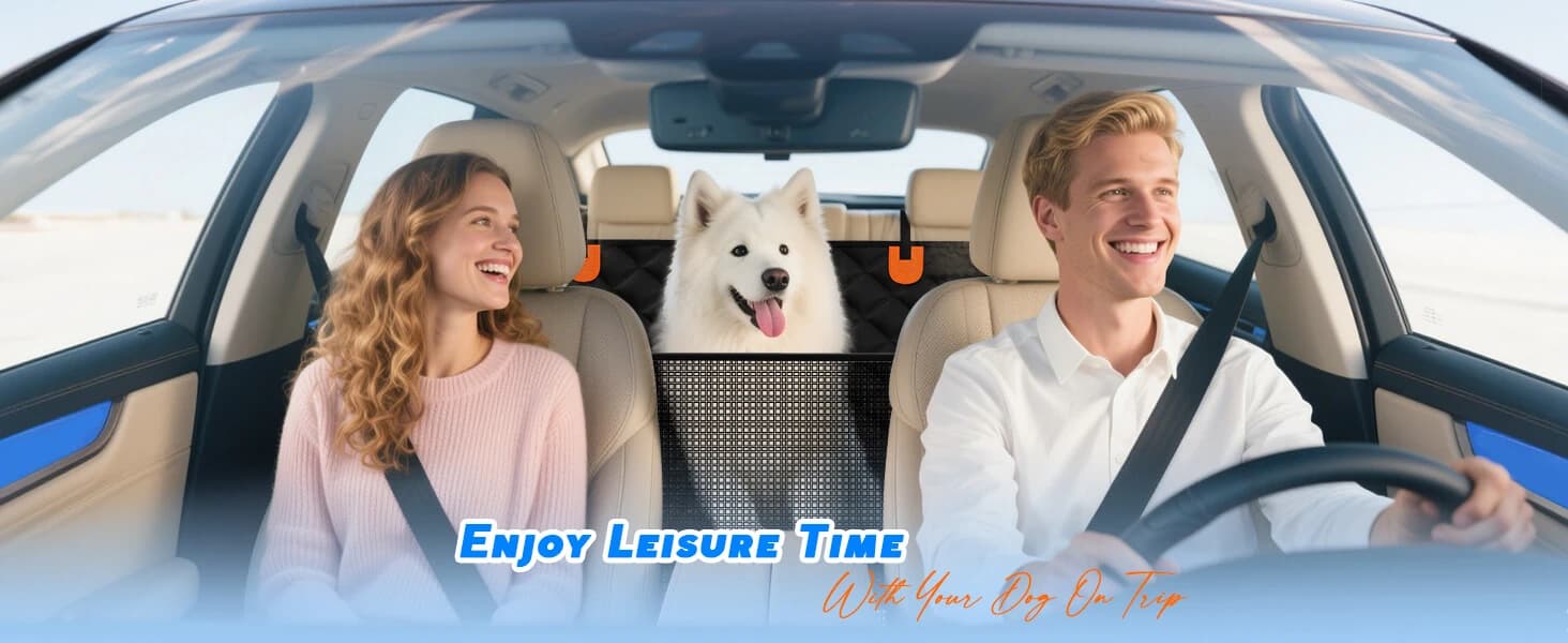 Dog Car Seat Cover for Back Seat — Hard Bottom Hammock Hold 400lbs For Cars — product details