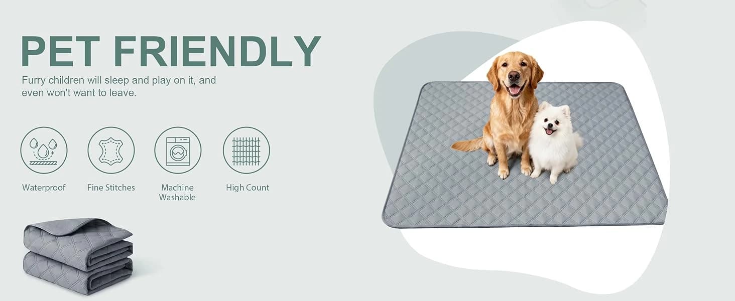 Reusable Washable Pee Pads for Dogs Large/Extra Large 36'' x 41'' 2 Pack — Absorbent Pet Puppy Dog Training — product details