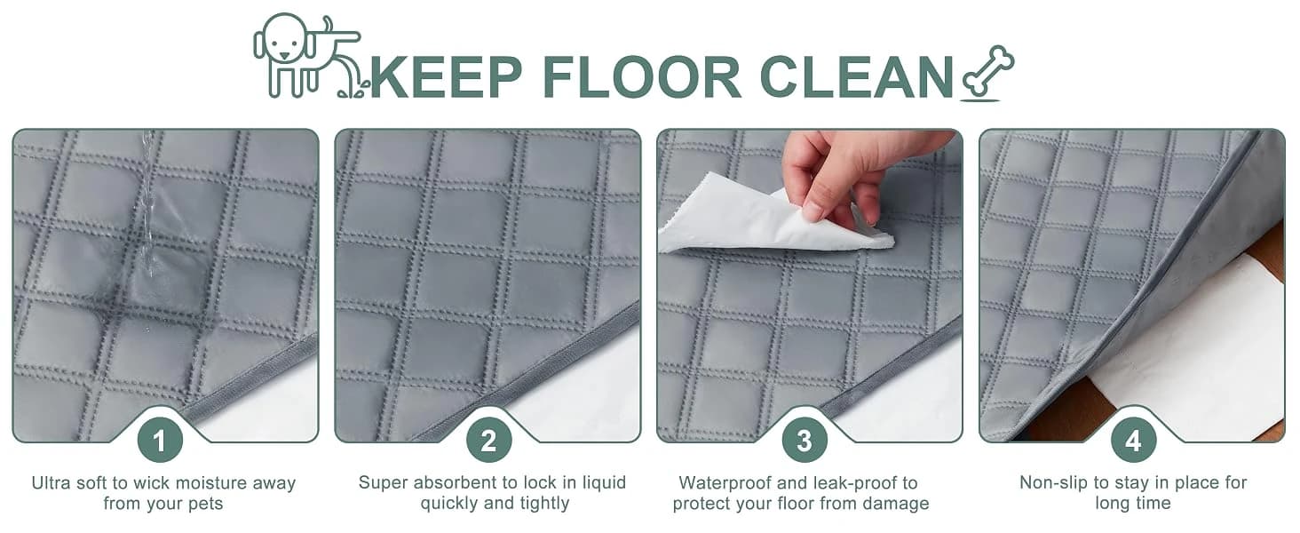 Reusable Washable Pee Pads for Dogs Large/Extra Large 36'' x 41'' 2 Pack — Absorbent Pet Puppy Dog Training — product details