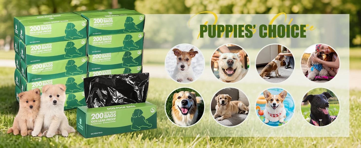 20 Rolls 4000 Ct Dog Poop Bags Leak Proof — product details