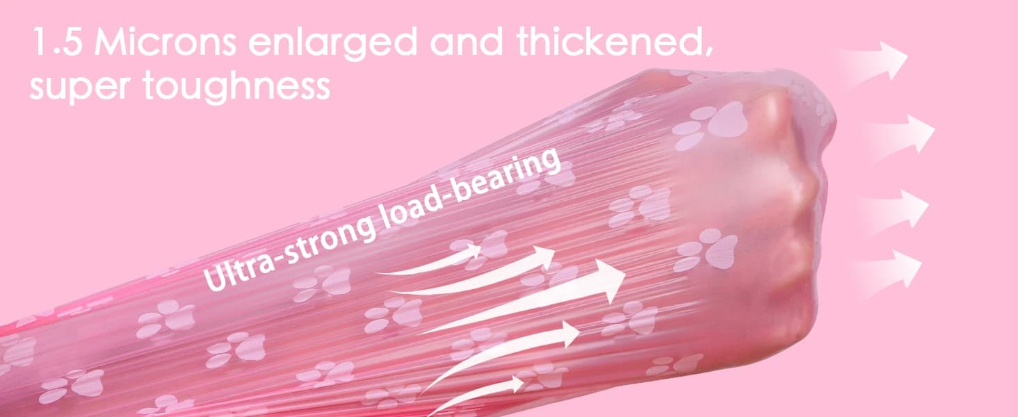 Poop Bags Rolls 256 Count - 9x13 Inches Pink Thickened Leakproof Lavender scent Poo Bags for Dogs — Pet Waste — product details