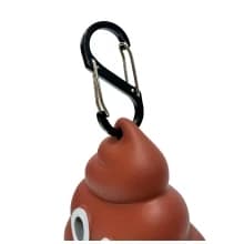 Dog Poop Bag Dispenser for Dog Leash — Poop Shape Sturdy Holder — More Details of this Adorable Poop Bag Holder Dog Poop Bag Dispenser