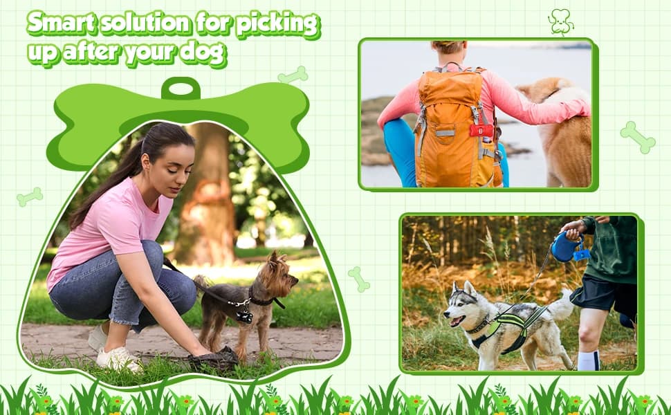 50 Pack Dog Poop Bag Holders for Leashes — Classic — product details