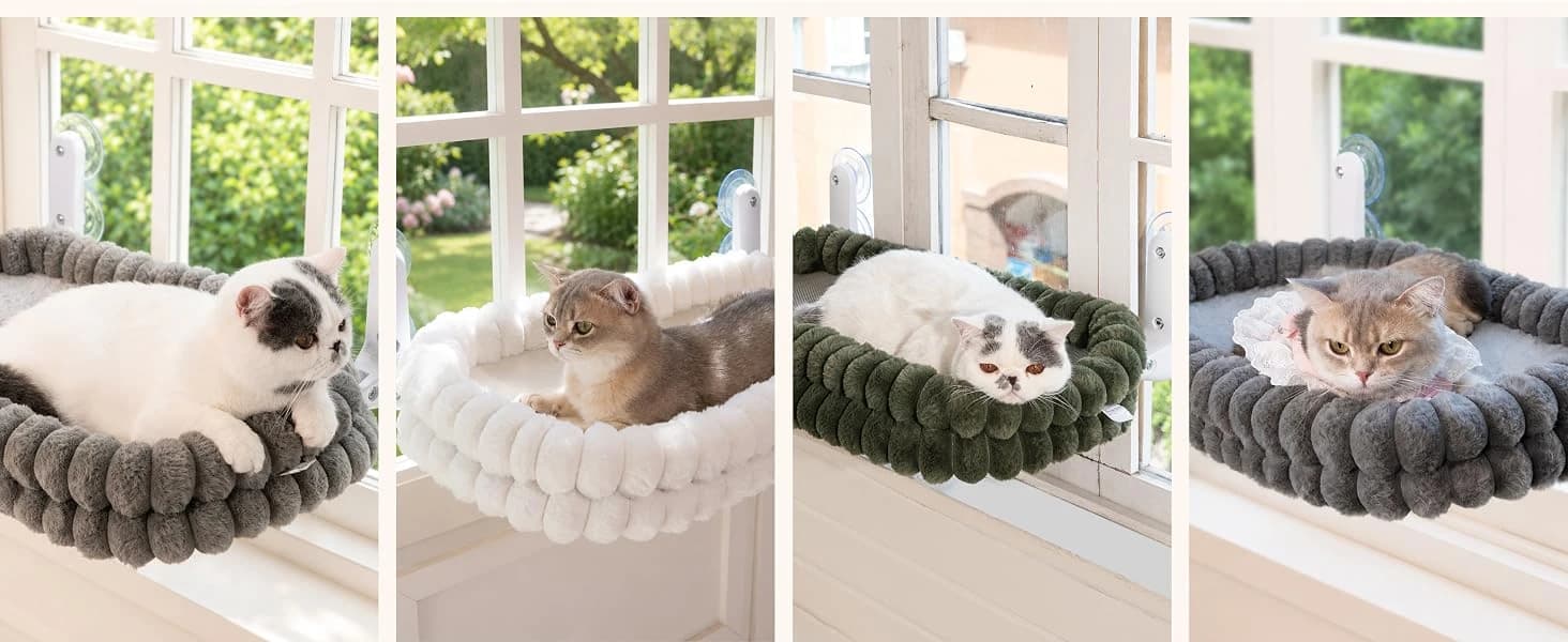 Cat Window Perch for Indoor Cats Hammock for Window with Reversible Cushion — product details