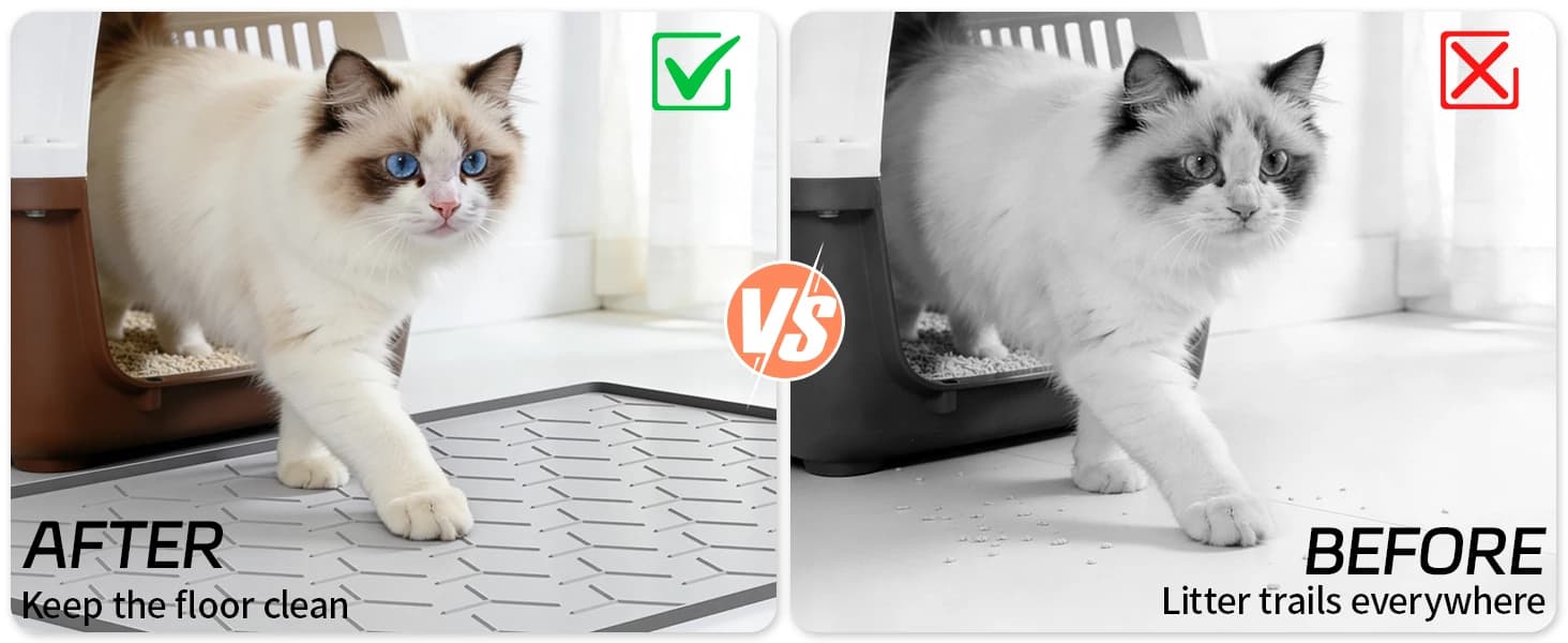 Silicone Cat Litter Mat — 24"x16" — product details