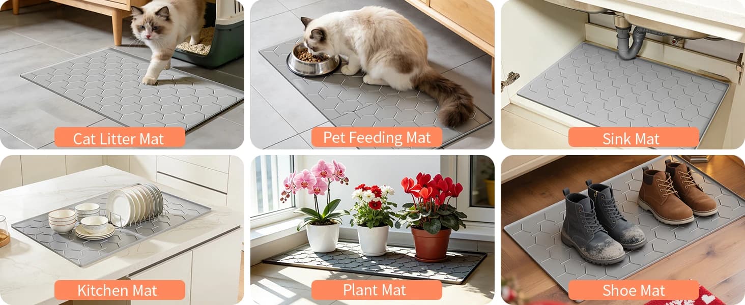 Silicone Cat Litter Mat — 24"x16" — product details
