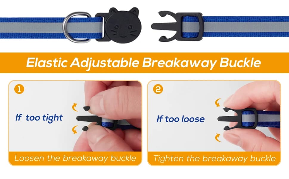 12 Pack Reflective-Breakaway Cat Collars with Bells — product details