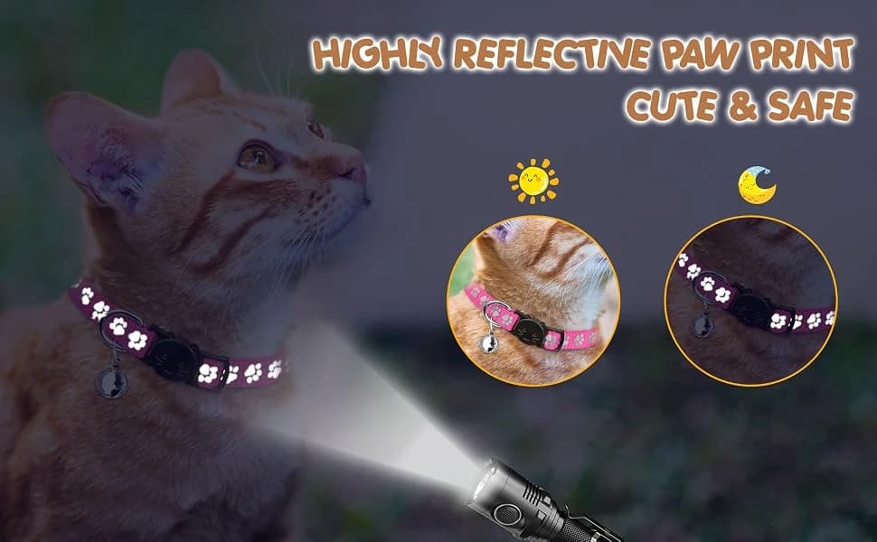 16 PCS Breakaway Cat Collars with Bells Reflective Cat Collar Safety Nylon Kitten Collars Cat Collars for Girl — product details