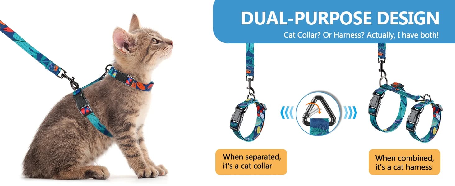 Cat Harness and Leash Set — Escape Proof Cat Harnesses — product details