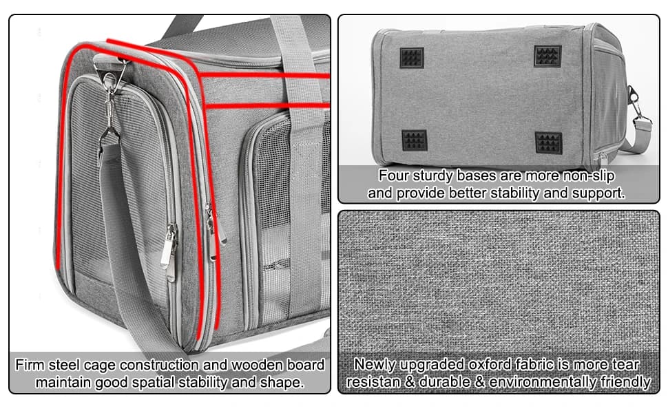 Soft-Sided Cat/Dog/Pet Carrier — Collapsible Pets Travel Carriers — product details