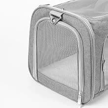 Soft-Sided Cat/Dog/Pet Carrier — Collapsible Pets Travel Carriers — Padded Handle