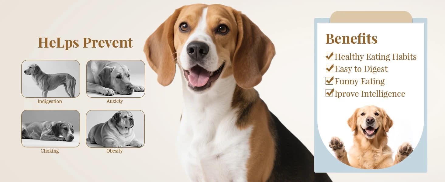 Slow Feeder Dogs Bowl for Large Medium Dogs — product details