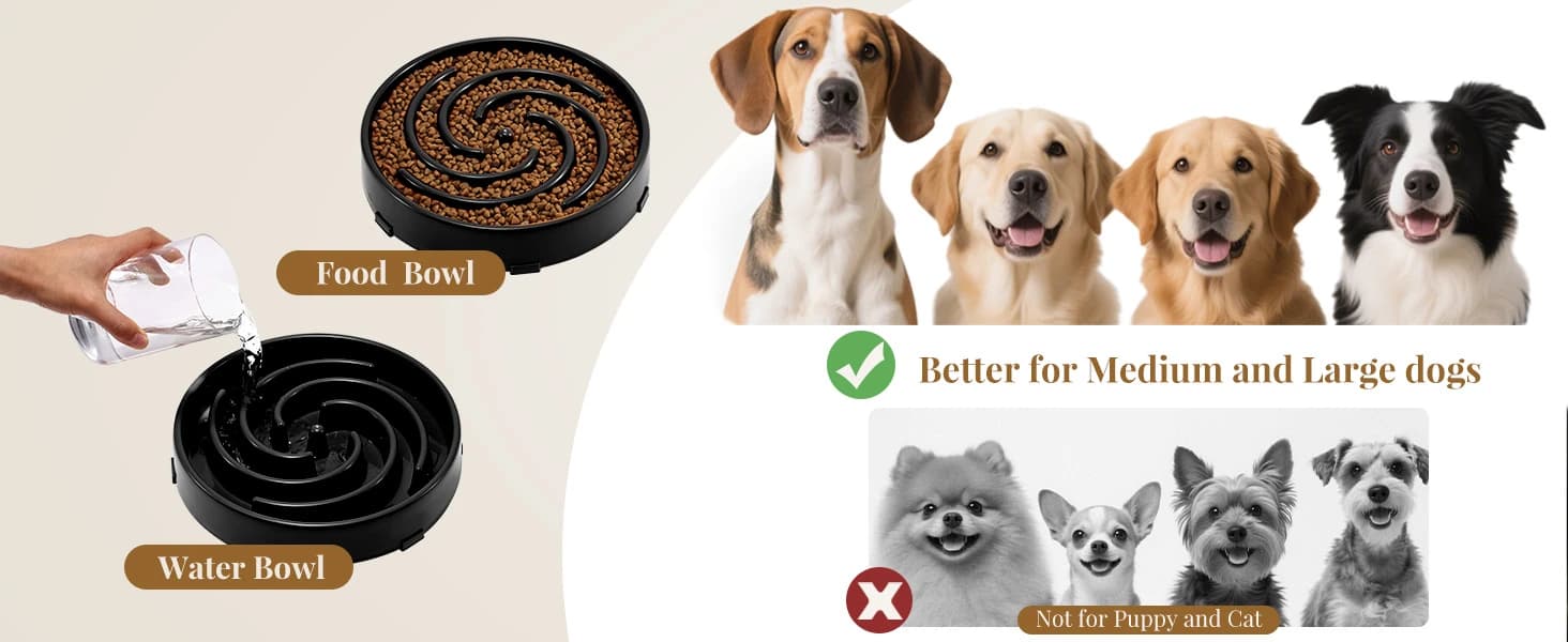 Slow Feeder Dogs Bowl for Large Medium Dogs — product details