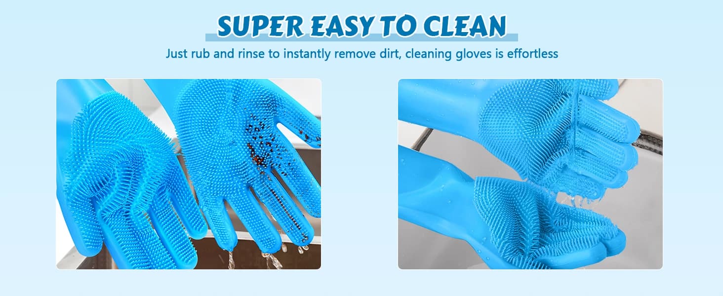 Silicone Pet Grooming Gloves for Washing Cats Dogs Bath Brush — product details