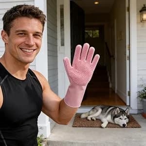 Silicone Dog Grooming Glove for Dogs and Cats — product details