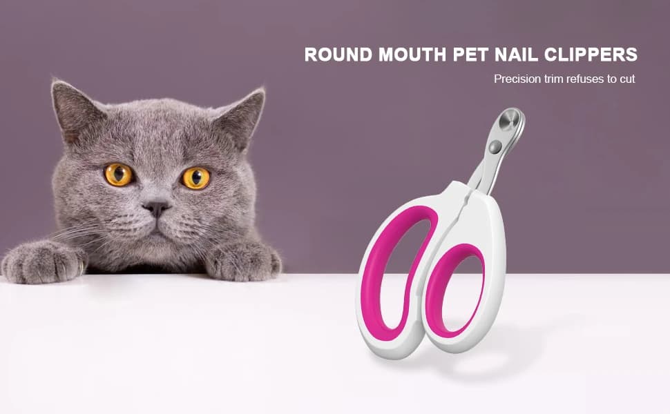 Cat Nail Clippers - Stainless Steel — Non-Slip — product details
