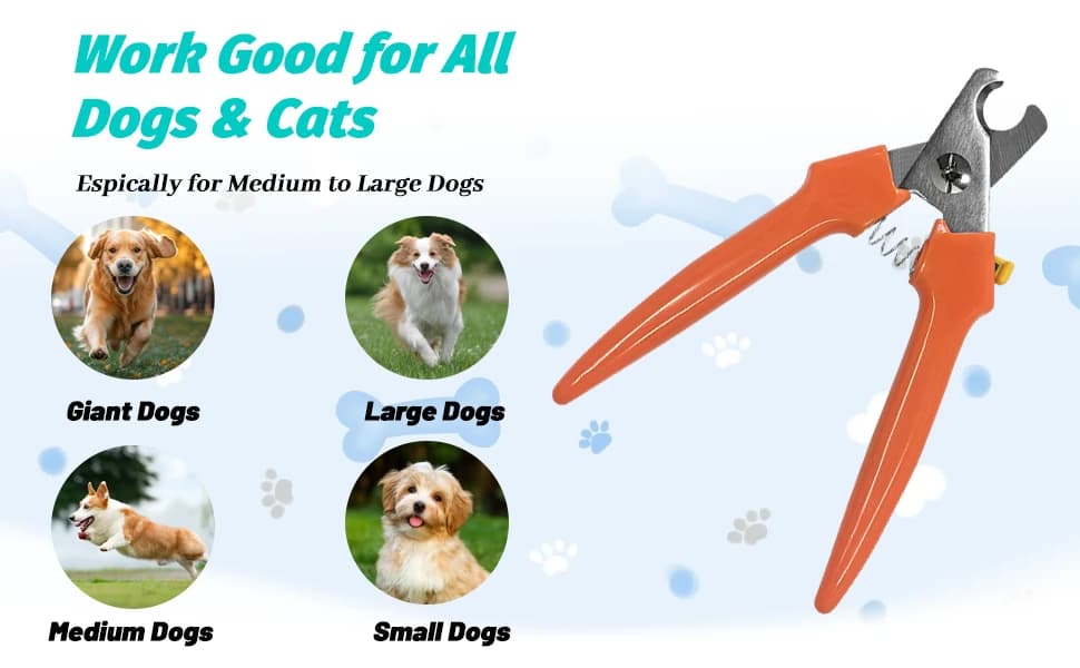 Dog Nail Trimmers #767C — Large and Small Breed Pet Nail Clippers — product details