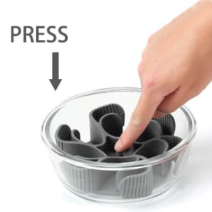 Dog Slow Feeder Bowls — Silicone Spiral Pet Food Feeder Insert to Slow Eating — Easy to Use and Clean