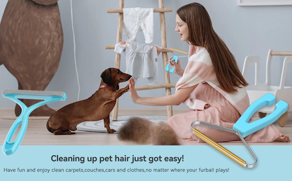 Pet Hair Remover — Dog and Cat Hair Remover — This Pet Hair Remover is the most effective — safest and easiest tool for removing piles on carpets, sofas, and clothes.