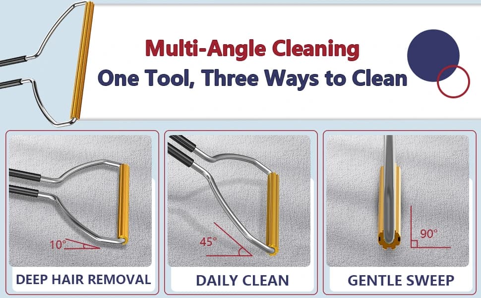 3PCS Lint Brush and Carpet Scraper & Pet Hair Remover for Furniture — product details