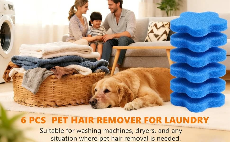 6 PCS Pet Hair Remover for Laundry – Effectively Removes Fur — product details