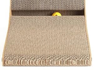 Cat Scratcher — 26.8 Inch L Shaped Cat Scratch Pad for Indoor Cats — Turn Box into Fun Toy