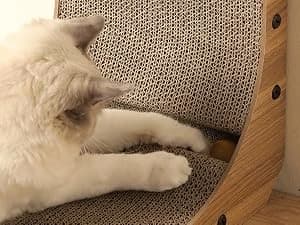 Cat Scratcher — 26.8 Inch L Shaped Cat Scratch Pad for Indoor Cats — Turn Box into Fun Toy
