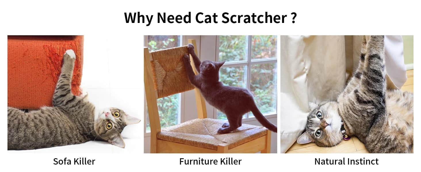 Cat Scratcher Mat — 23.6 X 15.7 Inch Natural Sisal Cat Scratch Mat — product details