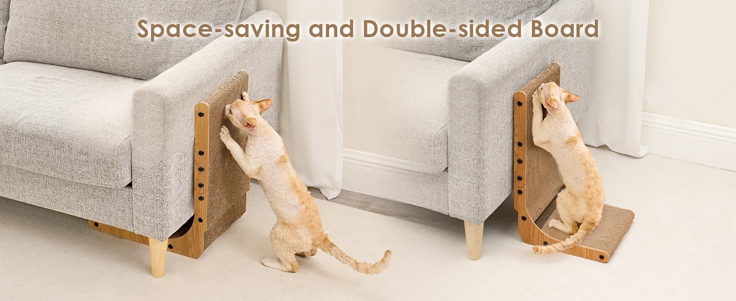 Cardboard Cat Scratcher for Indoor Cats — 26.8 Inch — product details