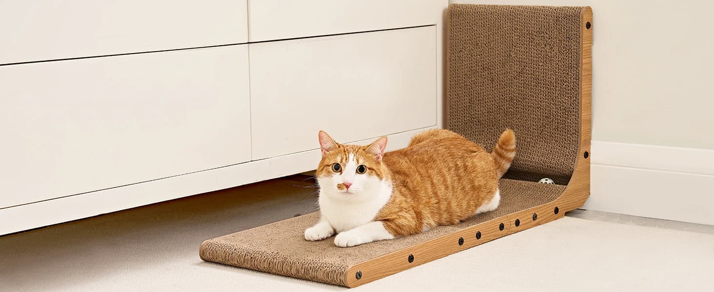 Cardboard Cat Scratcher for Indoor Cats — 26.8 Inch — product details