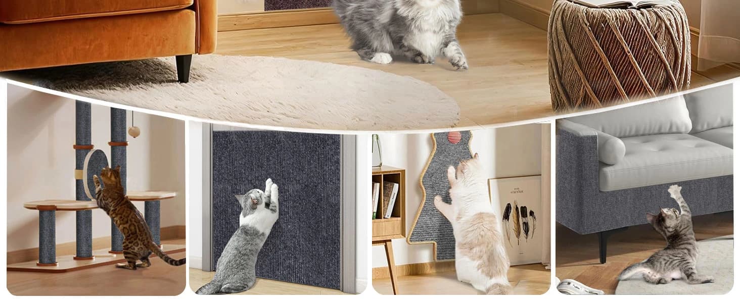 78.7"x15.8" Self-Adhesive Cat Scratch Mat — Cat Scratch Furniture Protector — product details
