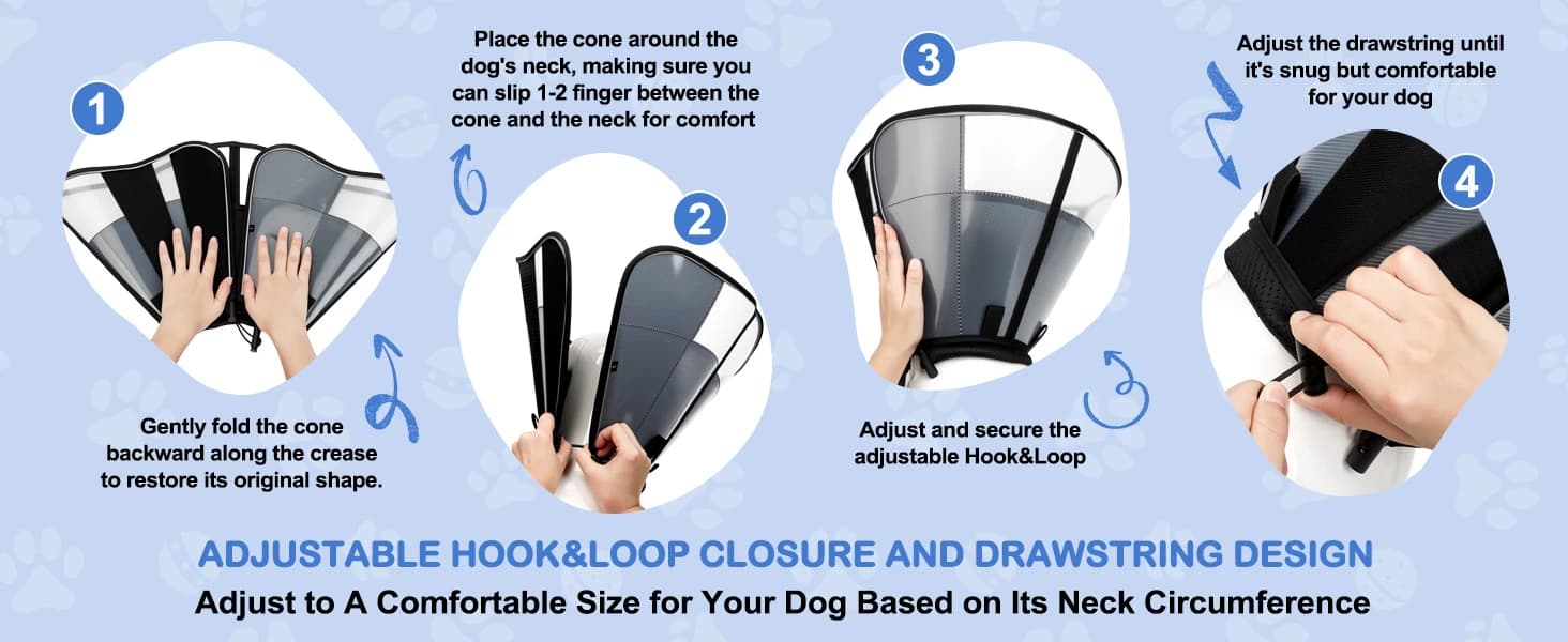 Dog Cone to Stop Licking — Soft Dog Cone Collar Alternative After Surgery — product details