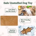 No Stuffing Dog Toys Crinkle Squeaky