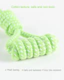 Dog Toy Interactive Chewing Rope Ball Toys Natural Cotton Washable Durable Tug of War for Small and Medium Dogs