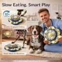 3-Level Dog Puzzle Toy — Spin to Release Treat Dispenser and Slow Feeder