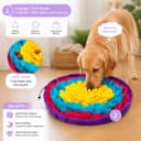 Snuffle Mat for Dogs — 19"x19" - Slow Feeder Bowl & Interactive Dog Puzzle Toy