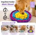 Snuffle Mat for Dogs — 19"x19" - Slow Feeder Bowl & Interactive Dog Puzzle Toy