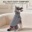 Dog Sweater for Small Dogs Turtleneck Thick Knit Pullover