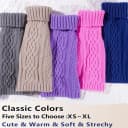 Dog Sweaters for Small Dogs Turtleneck Pullover Puppy Sweater Sleeveless Cable Knit Sweater for Chihuahua Soft