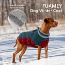 Dog Coat for Medium Dogs — Fleece Dog Winter Jacket with Harness