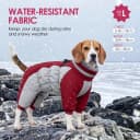 Full Body Dog Coat Warm Fleece Dog Winter Jacket for Small Dogs S