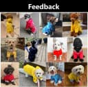 Dog Zip Up Raincoat with Reflective Buttons