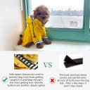 Dog Zip Up Raincoat with Reflective Buttons