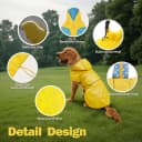 Dog Raincoat Waterproof Dog Rain Jacket for Small to 3X-Large Dogs — M