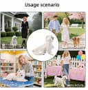 Clear Dog Rain Poncho for Small and Medium Dogs