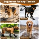Dog Shoes for Winter Snow Waterproof Dog Boots with Fleece Lining